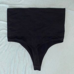 high rise spandex cheeky tummy bikini